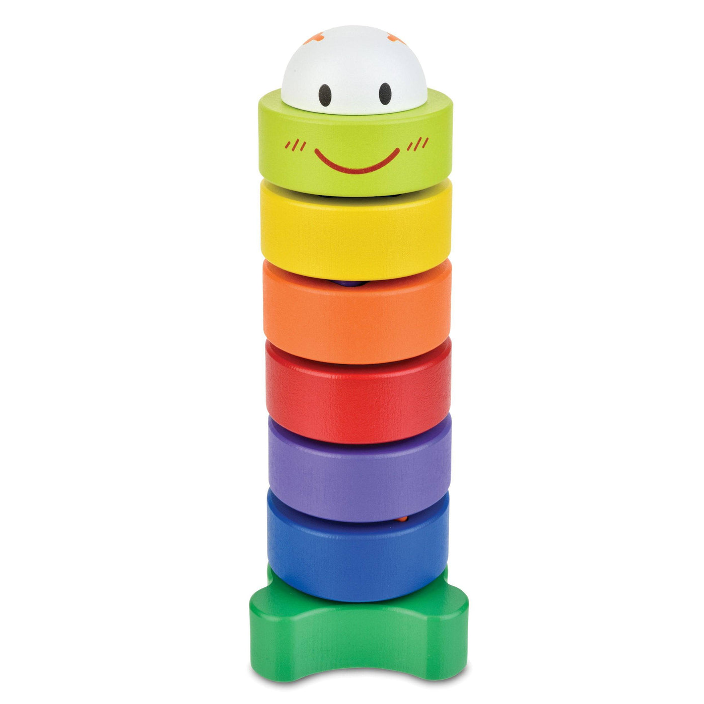 CATERPILLAR SORT AND STACK Montessori Wooden Stacker Shape Sorter Toy - Discovery Toys