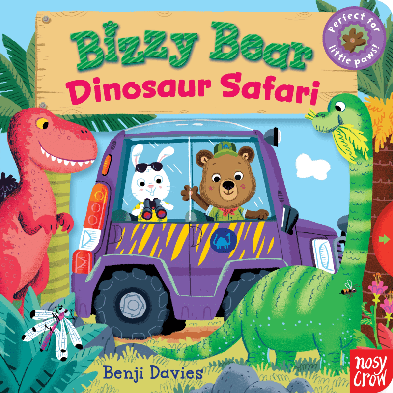 BIZZY BEAR: DINOSAUR SAFARI Slider Board Book for Toddlers - Discovery Toys