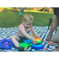HEXACUS DELUXE Stacking Design Construction Toy Set - Discovery Toys