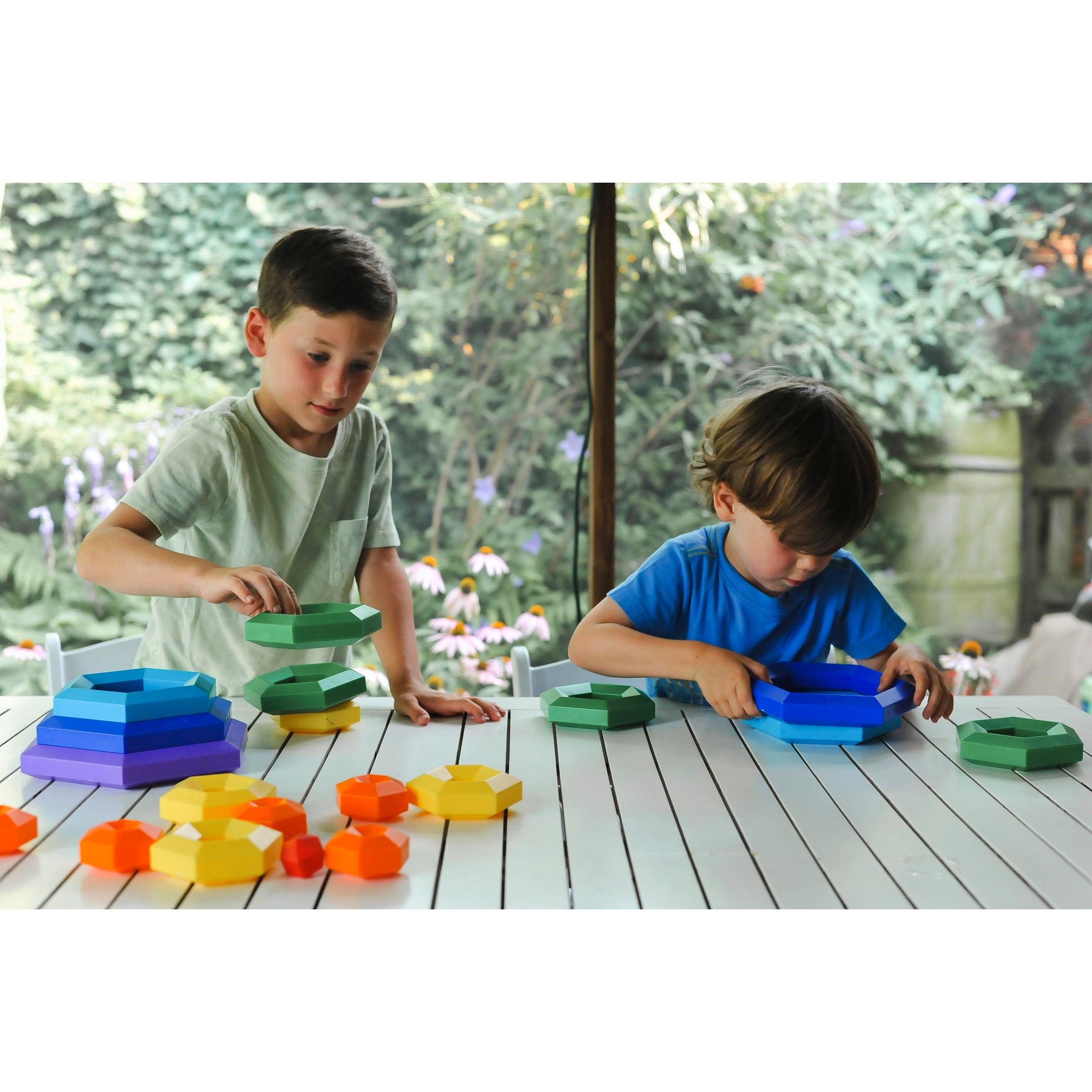 HEXACUS DELUXE Stacking Design Construction Toy Set - Discovery Toys