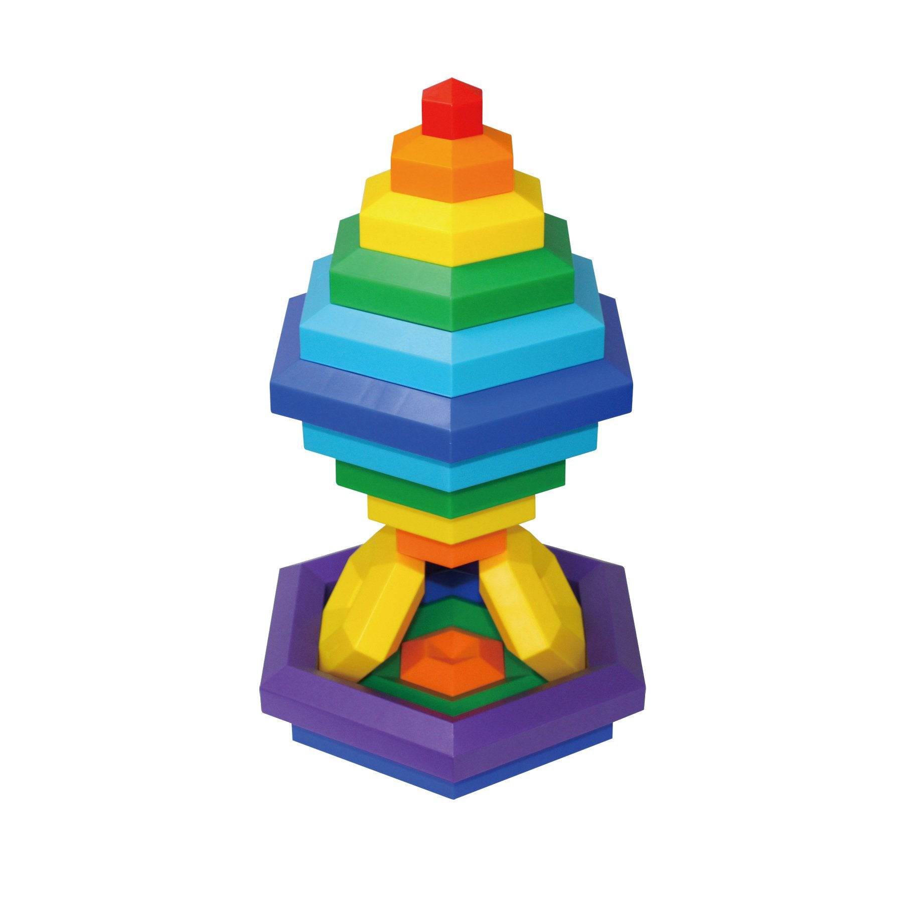 HEXACUS DELUXE Stacking Design Construction Toy Set - Discovery Toys