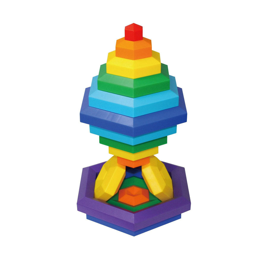 HEXACUS DELUXE Stacking Design Construction Toy Set - Discovery Toys