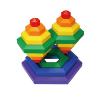 HEXACUS DELUXE Stacking Design Construction Toy Set - Discovery Toys