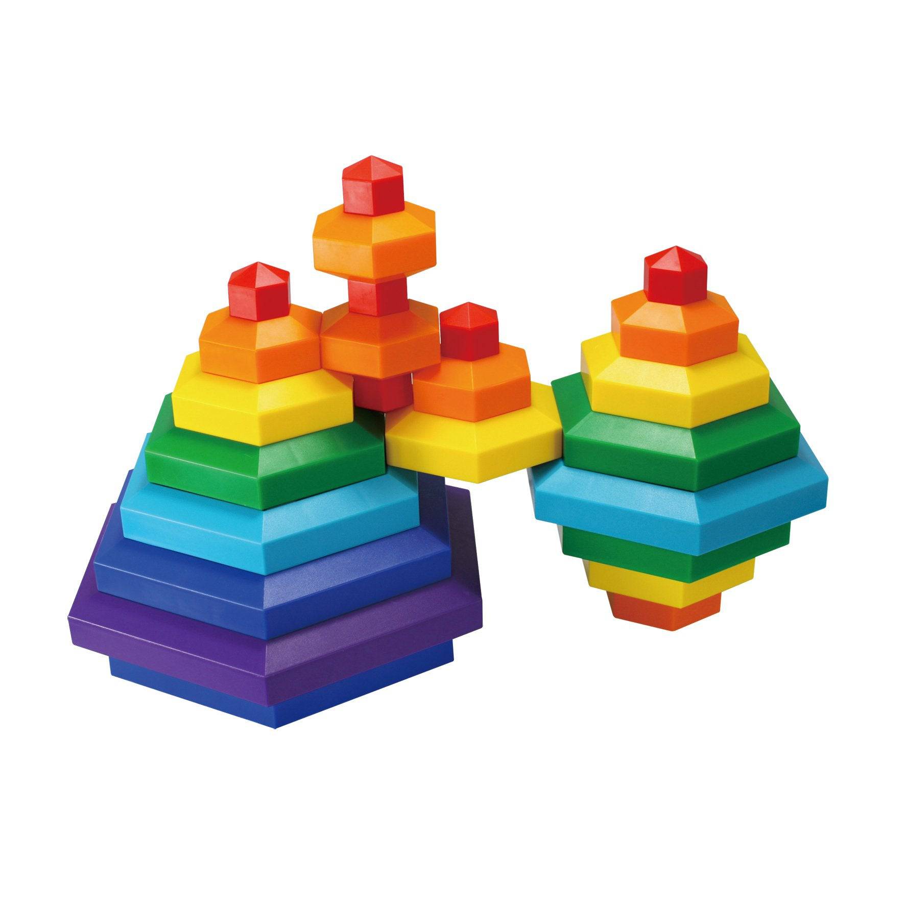 HEXACUS DELUXE Stacking Design Construction Toy Set - Discovery Toys