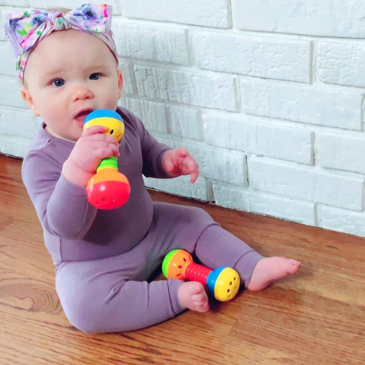 BABY BARBELLS Newborn Infant Rattle Set - Discovery Toys