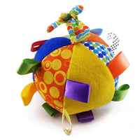 RAINBOW RIBBONS Plush Newborn Infant Sensory Toy Ball - Discovery Toys