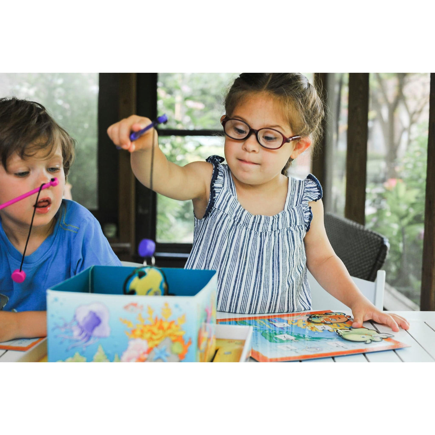 AB SEAS Magnetic Alphabet Letter Fishing Game Discovery Toys