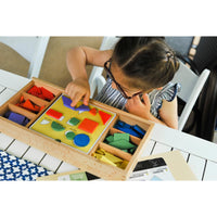PLAYFUL PATTERNS Montessori Wood Shapes Puzzle Educational Toy 3 - 4 Years - Discovery Toys