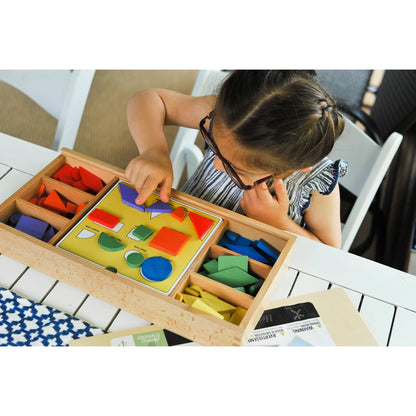 PLAYFUL PATTERNS Montessori Wood Shapes Puzzle Educational Toy 3 - 4 Years - Discovery Toys