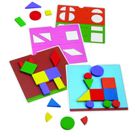 PLAYFUL PATTERNS Montessori Wood Shapes Puzzle Educational Toy 3 - 4 Years - Discovery Toys