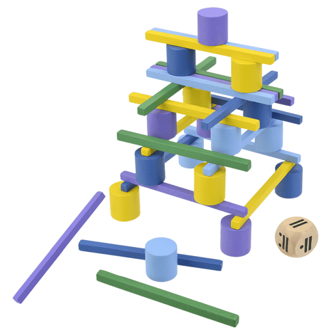 PACK & PLAY STACKING CHALLENGE Wooden Game