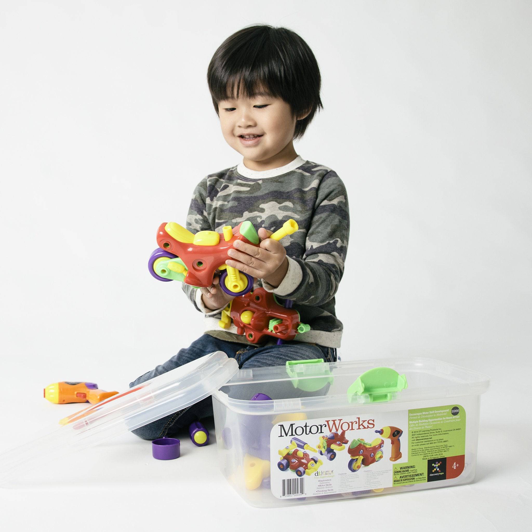 MOTOR WORKS DIY Take Apart Toy Vehicles Drill Set - Discovery Toys