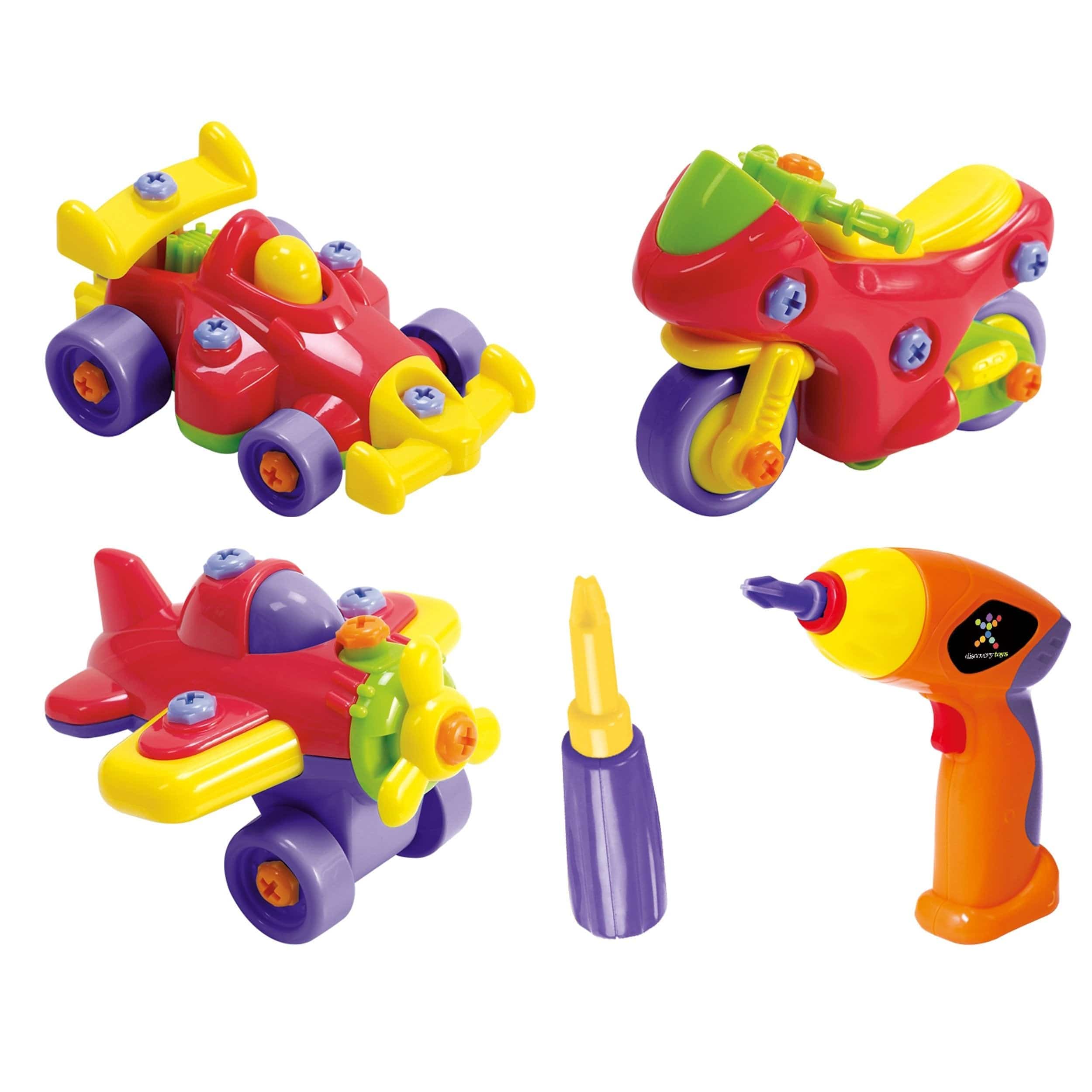 MOTOR WORKS DIY Take Apart Toy Vehicles Drill Set - Discovery Toys