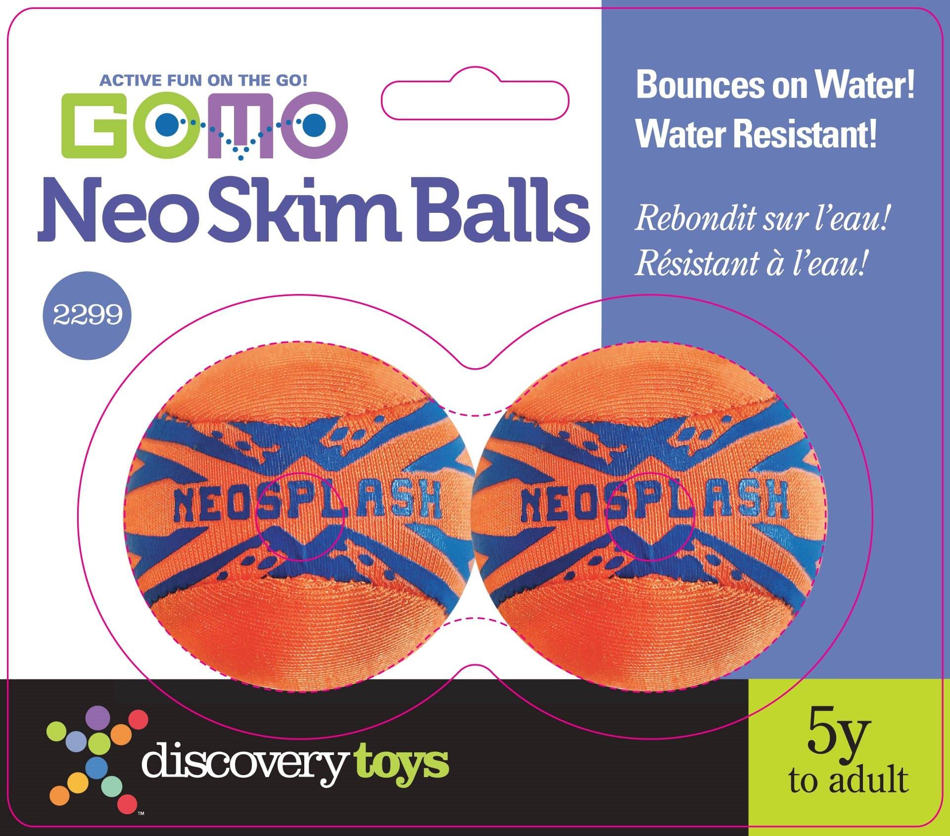 GO-MO NEO SKIM BALLS Family Water Skipping Outdoor Backyard Summer Toy - Discovery Toys