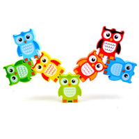STACKING OWLS Wood Stacking Toy Challenge - Discovery Toys