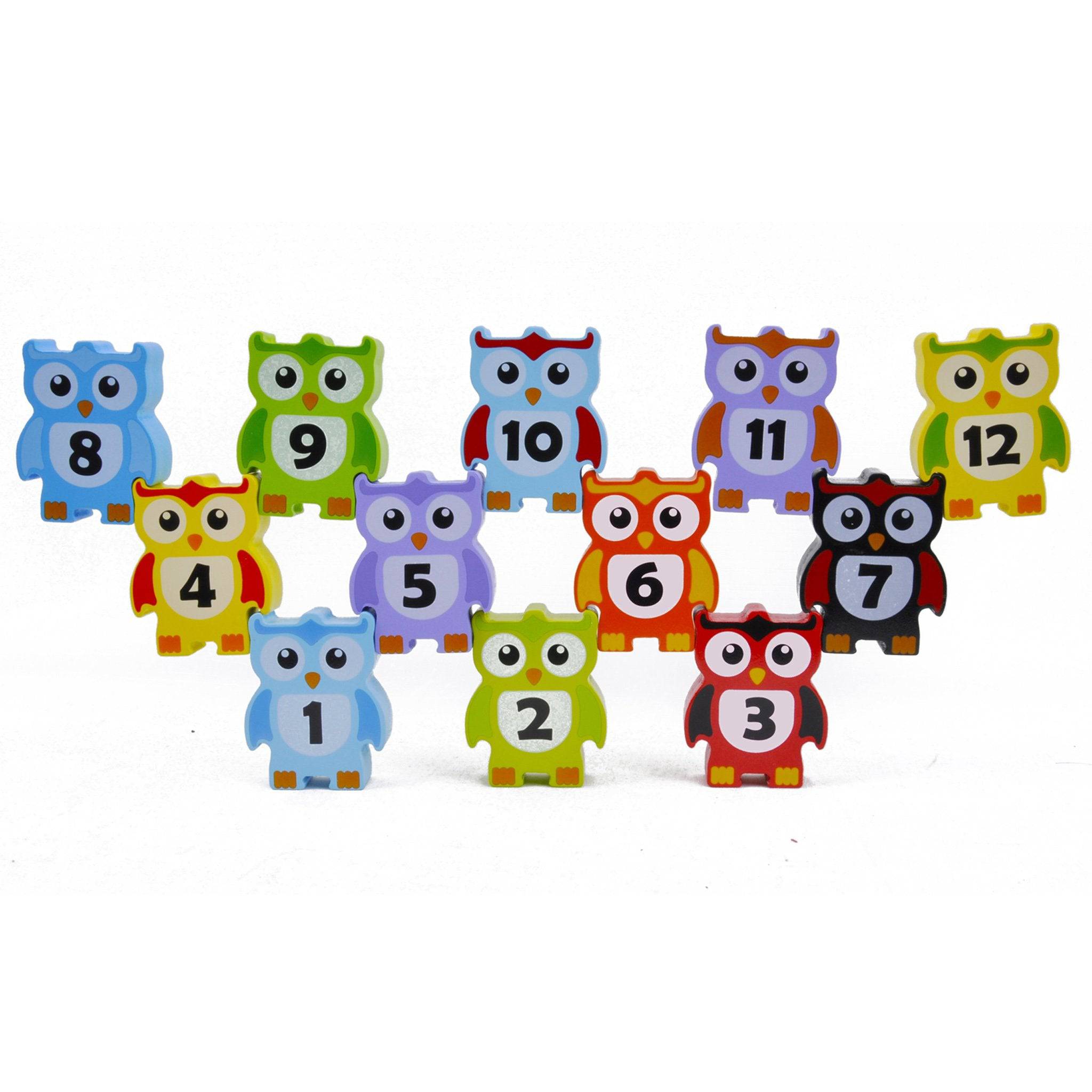 STACKING OWLS Wood Stacking Toy Challenge - Discovery Toys
