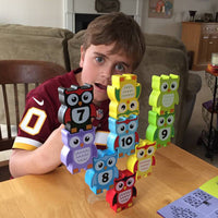 STACKING OWLS Wood Stacking Toy Challenge - Discovery Toys