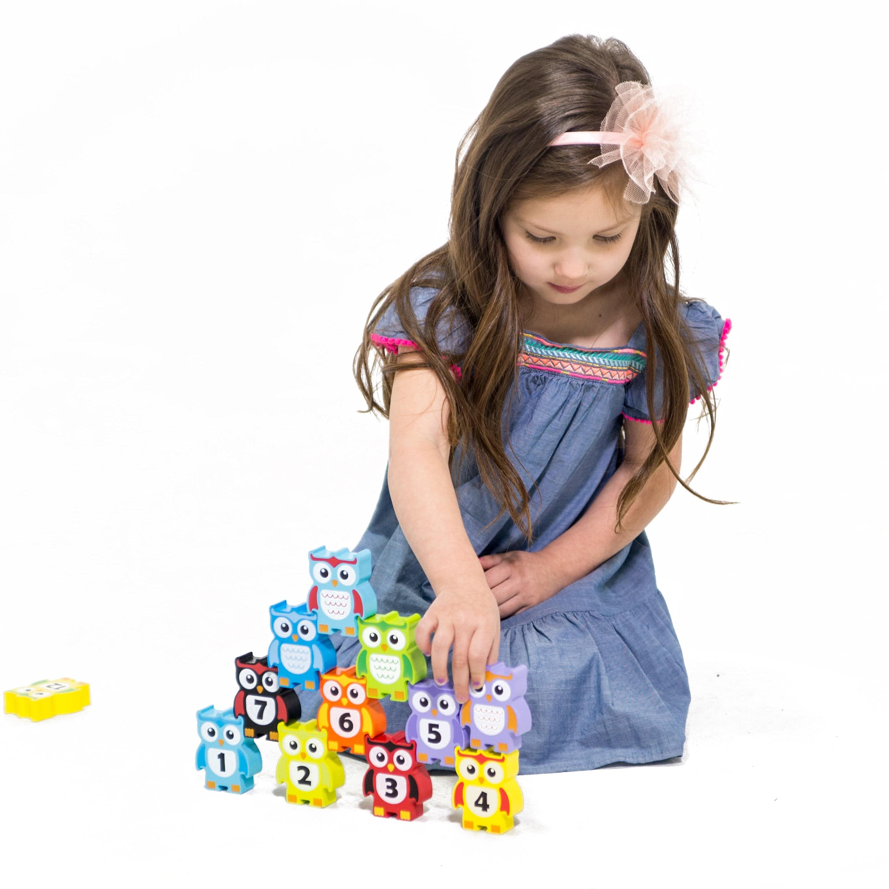 STACKING OWLS Wood Balance Toy Stacking Challenge - Discovery Toys