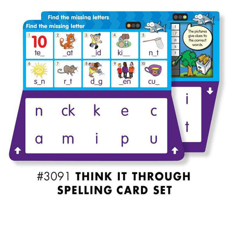 THINK IT THROUGH Self-Correcting Learning System Tiles SPELLING Set - Discovery Toys
