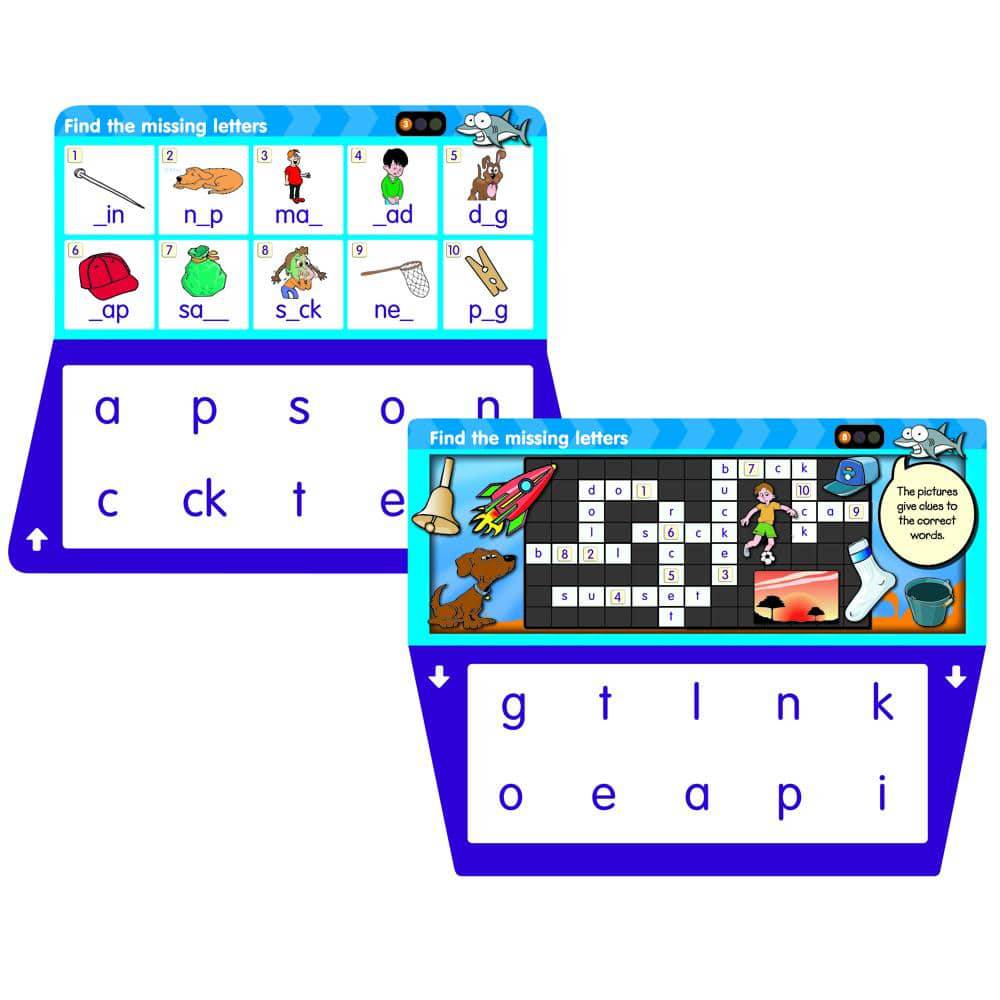 THINK IT THROUGH Self-Correcting Learning System Tiles SPELLING Set - Discovery Toys
