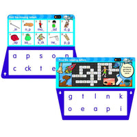 THINK IT THROUGH Self-Correcting Learning System Tiles SPELLING Set - Discovery Toys