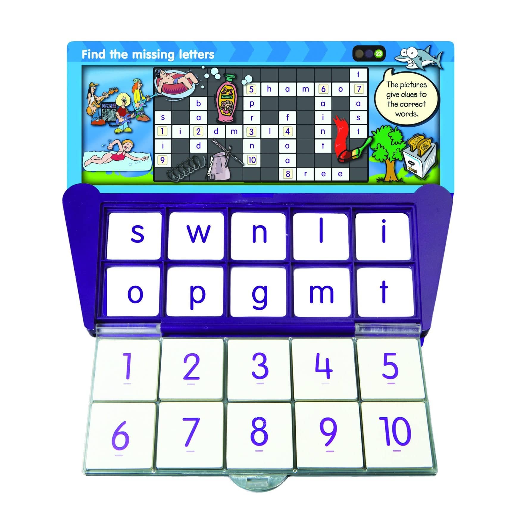 THINK IT THROUGH Self-Correcting Learning System Tiles SPELLING Set - Discovery Toys