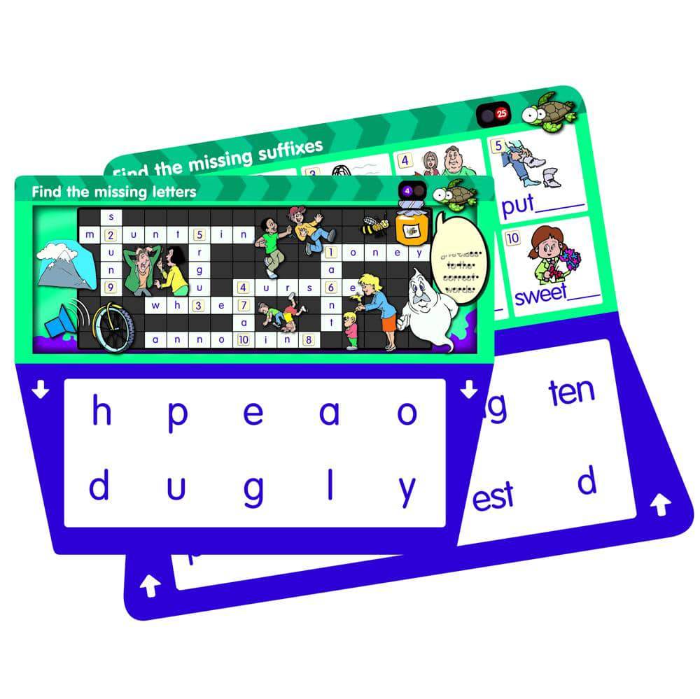 THINK IT THROUGH Self-Correcting Learning System Tiles SPELLING Set - Discovery Toys