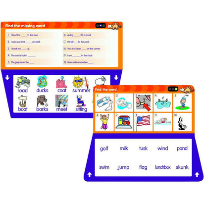 THINK IT THROUGH Self-Correcting Learning System Tiles READING Set - Discovery Toys
