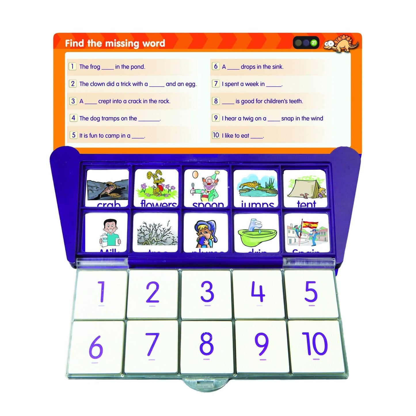 THINK IT THROUGH Self-Correcting Learning System Tiles READING Set - Discovery Toys