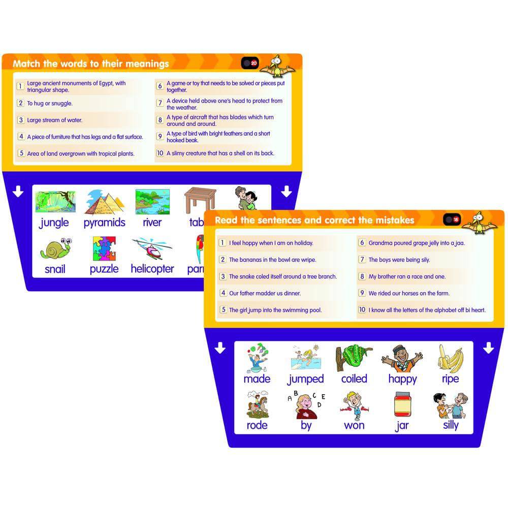 THINK IT THROUGH Self-Correcting Learning System Tiles READING Set - Discovery Toys
