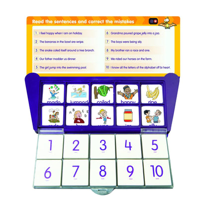 THINK IT THROUGH Self-Correcting Learning System Tiles READING Set - Discovery Toys