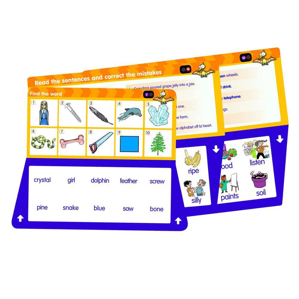 THINK IT THROUGH Self-Correcting Learning System Tiles READING Set - Discovery Toys