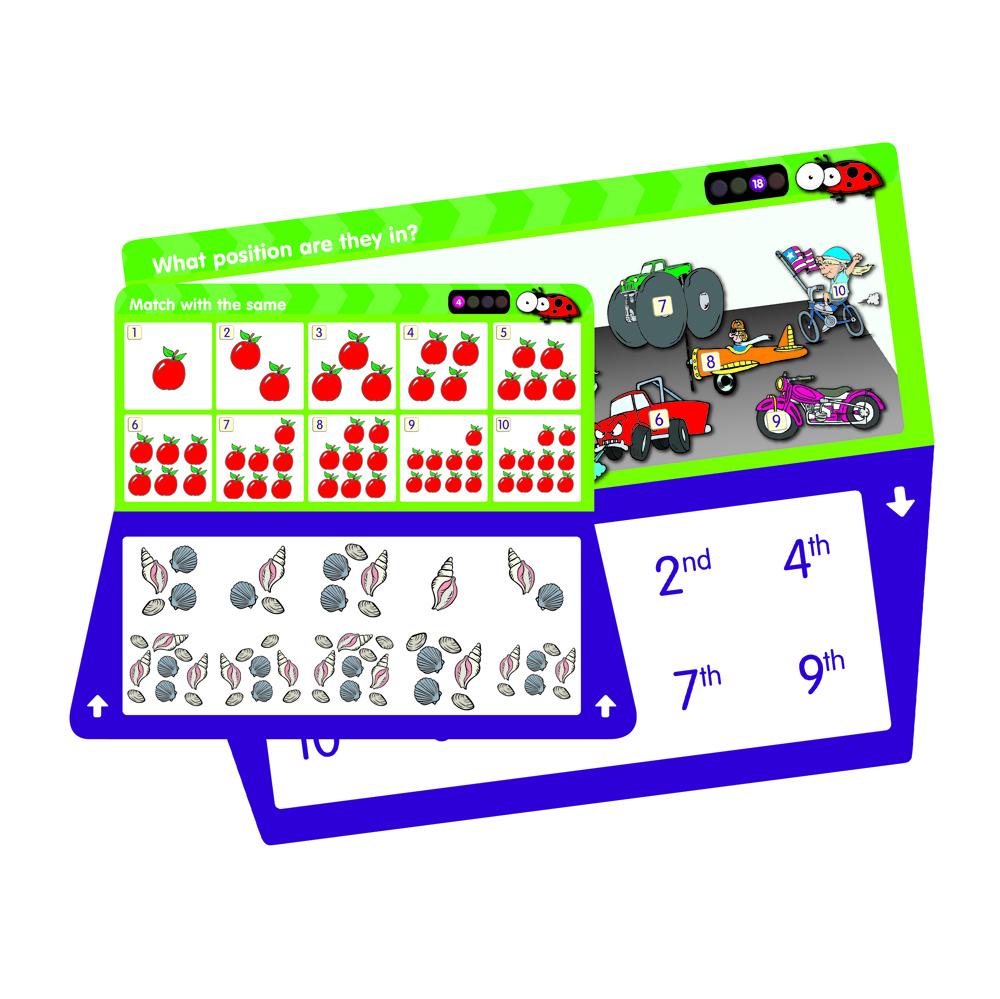 THINK IT THROUGH Self-Correcting Learning System Tiles MATH 1 Set - Discovery Toys