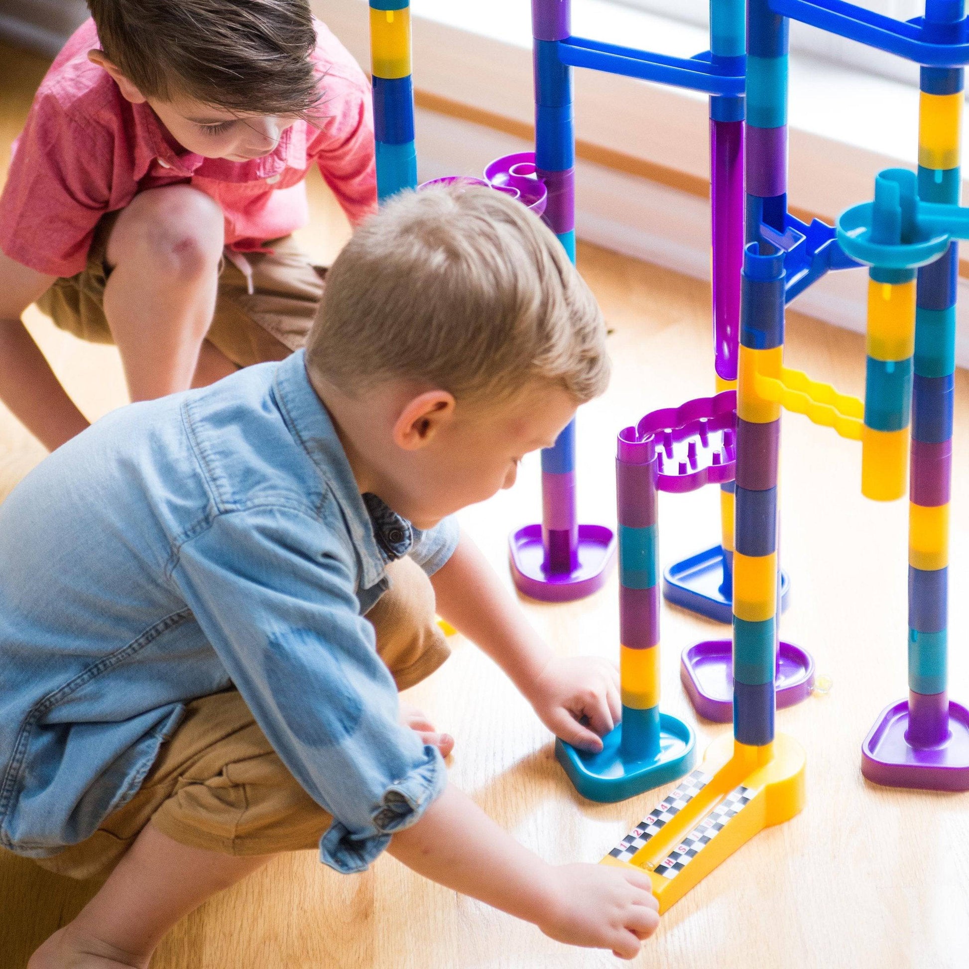 MARBLEWORKS GRAND PRIX Racing Marble Run Track - Discovery Toys