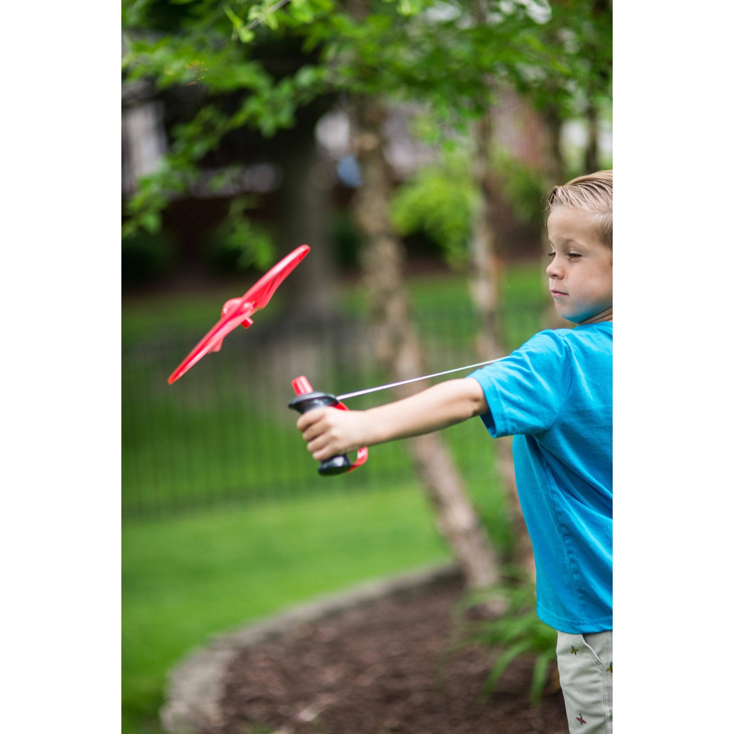 SKY SPIN Flying Copter Outdoor Toy - Family Backyard Toy -Discovery Toys