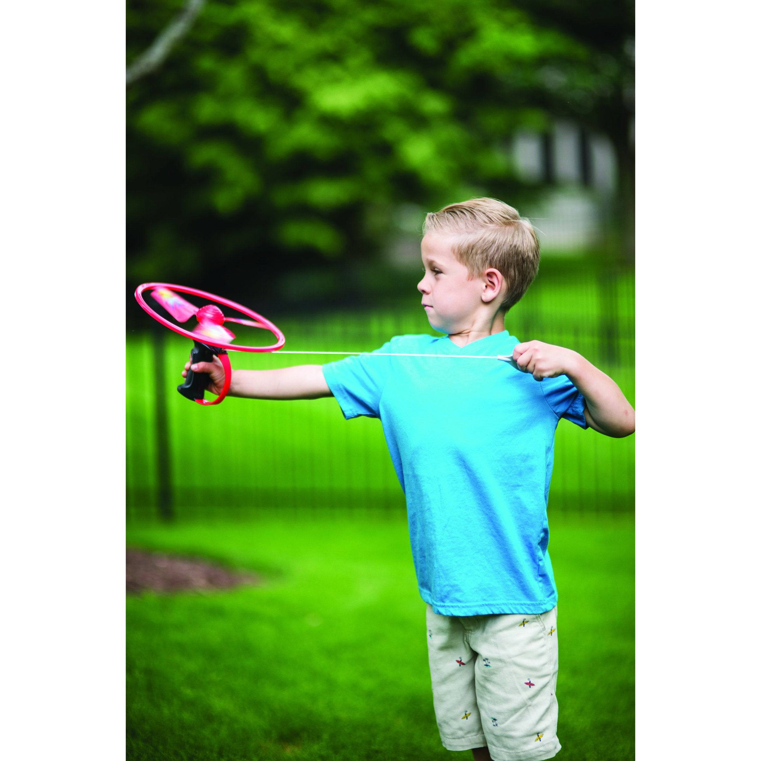 SKY SPIN Flying Copter Outdoor Toy - Family Backyard Toy -Discovery Toys