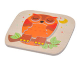 NIGHT OWL Wooden 2-Sided Puzzle