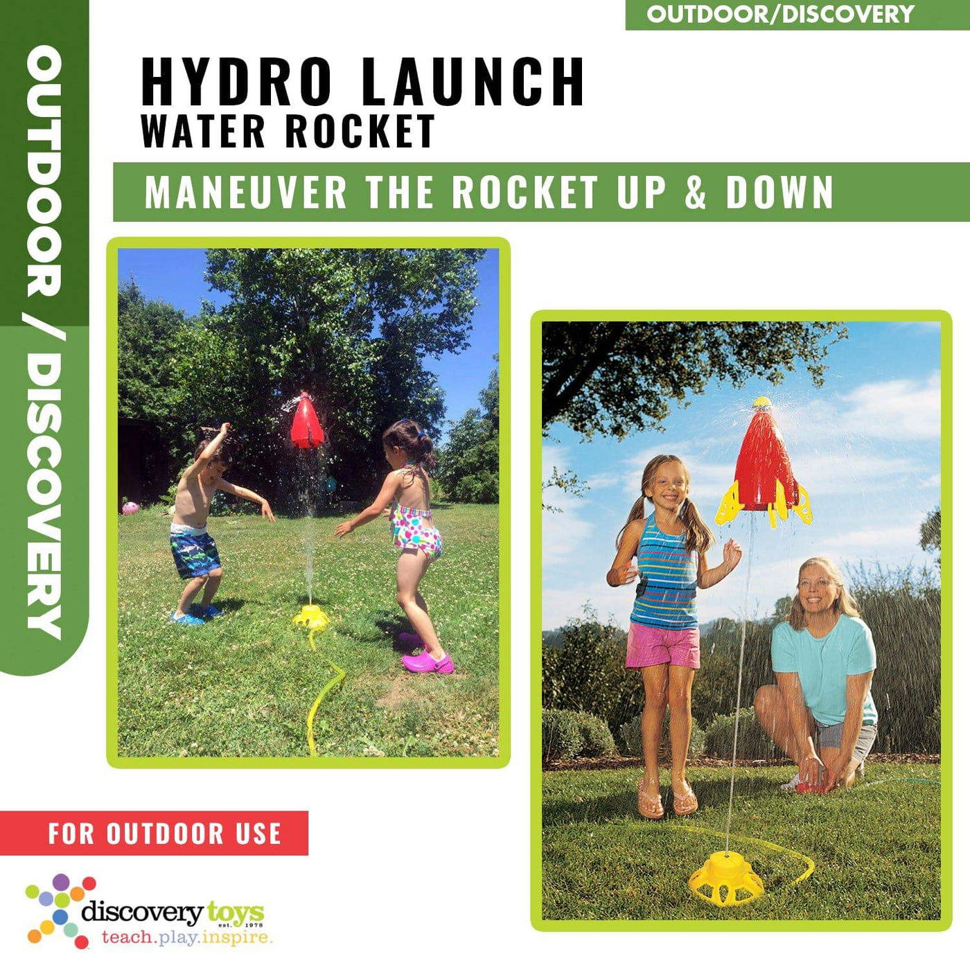 HYDRO LAUNCH Outdoor Water Sprinkler Toy - Discovery Toys