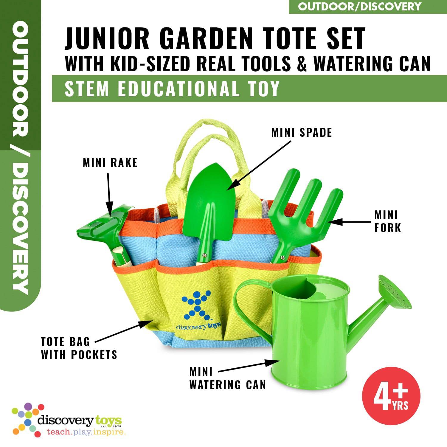 JR. GARDEN TOTE & KIds Tool Set - Discovery Toys