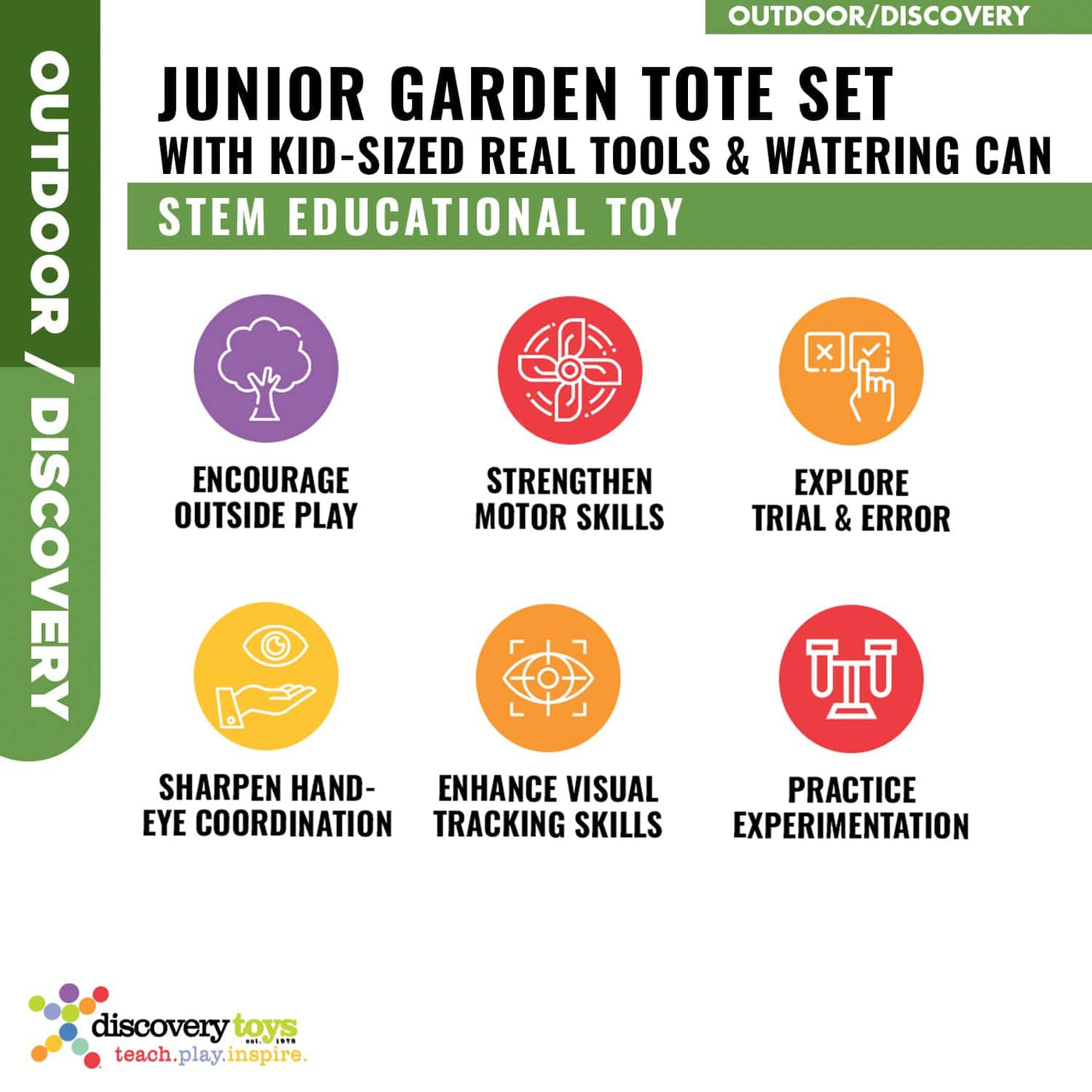 JR. GARDEN TOTE & KIds Tool Set - Discovery Toys