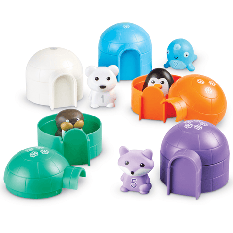 SORT & SEEK POLAR ANIMALS Set for Toddlers - Preschool Readiness Kit - Discovery Toys