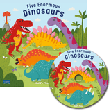 FIVE ENORMOUS DINOSAURS with CD