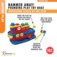 HAMMER AWAY! Toddler Hammer Ball Banging Bench Toy - Discovery Toys