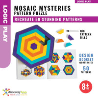 MOSAIC MYSTERIES Design Pattern Mosaic Puzzle - Discovery Toys
