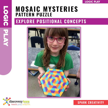 MOSAIC MYSTERIES Design Pattern Mosaic Puzzle - Discovery Toys