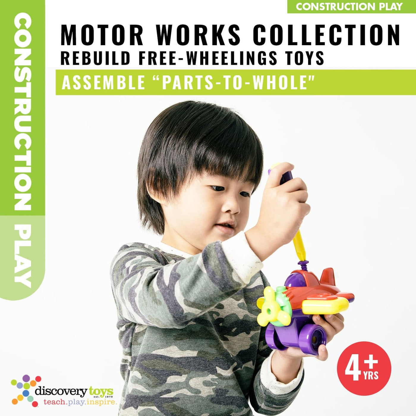 MOTOR WORKS DIY Take Apart Toy Vehicles Drill Set - Discovery Toys