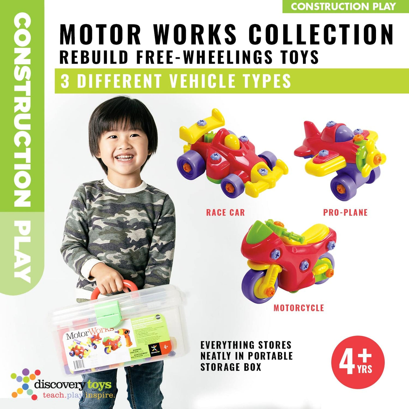 MOTOR WORKS DIY Take Apart Toy Vehicles Drill Set - Discovery Toys