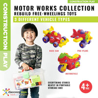 MOTOR WORKS DIY Take Apart Toy Vehicles Drill Set - Discovery Toys