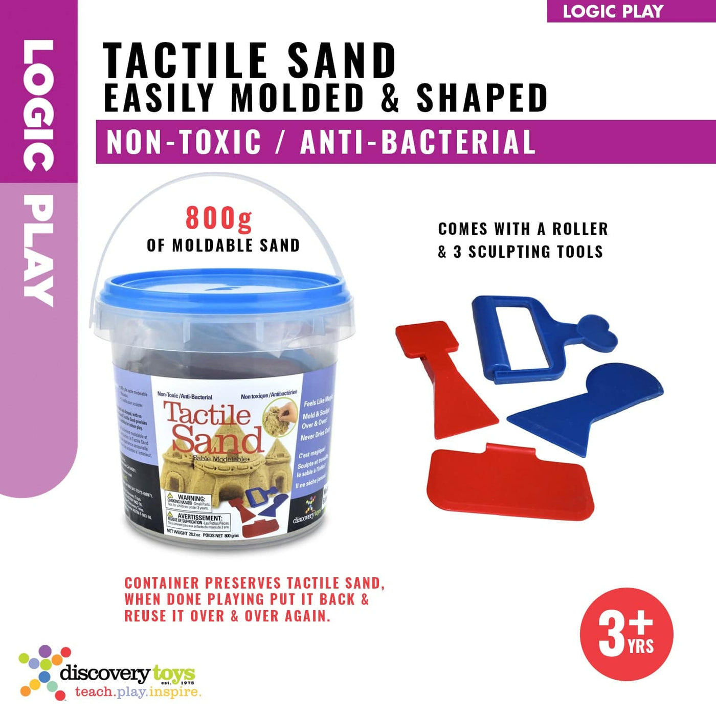 TACTILE SAND Magic Sensory Kinetic Sand - Discovery Toys