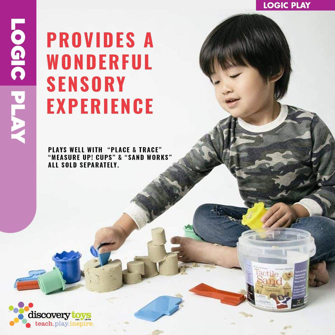 TACTILE SAND Magic Sensory Kinetic Sand - Discovery Toys